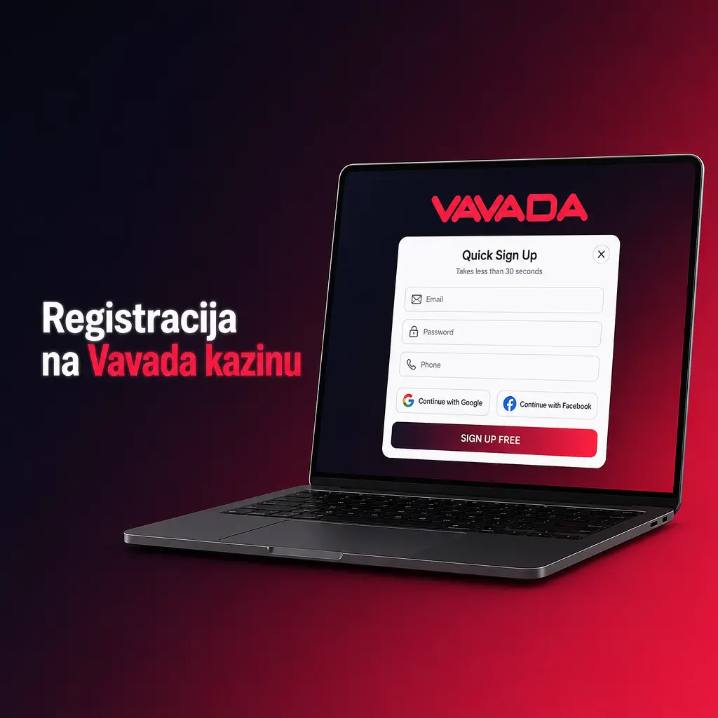 Registracija na Vavada kazinu – brzo kreiranje naloga i pristup slotovima, live kazinu i bonusu dobrodošlice