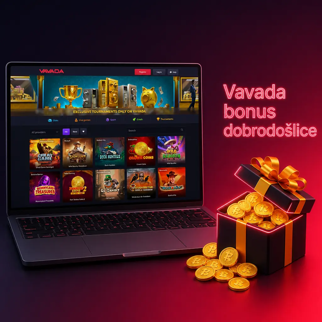 Vavada bonus dobrodošlice za kazino, sport i live kazino uz free spinove na Book of Dead