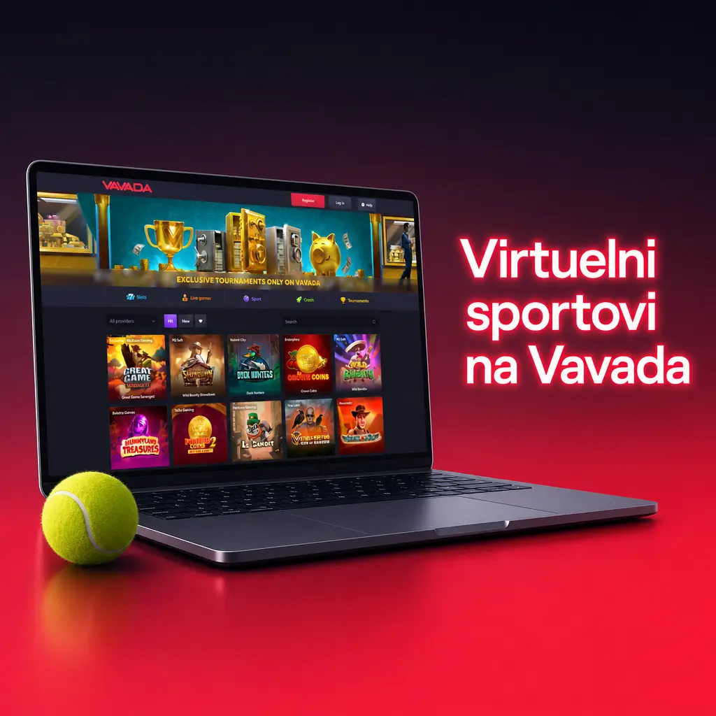 Virtuelni sportovi na Vavada: fudbal, trke pasa, trke konja i tenis sa rezultatima generisanim algoritmom.